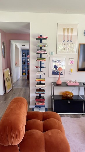 Saraa on Instagram: "Meet the Story Bookcase by @designwithinreach 😮‍💨😮‍💨😮‍💨 This has been on my wishlist for so long, and it looks so cute in my home 🥹. There are different colors to choose from, this is their new color - Neptune. You can arrange the shelves in different ways to display your books, trinkets, and little plants. Thanks to the DWR team for gifting it to me. I love it! 🥰 #shelfie #colorfulhome #homedecor"