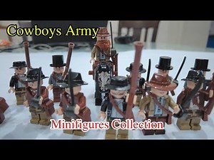 Wild West LEGO Cowboys Army! Gunfighters, Outlaws, and Riders Minifigures Showcase