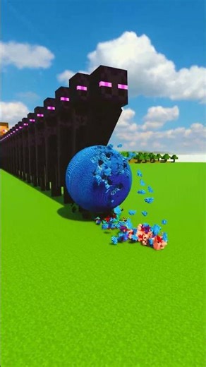 STEVE & ENDERMANS VS PLANETS #teardown #minecraft