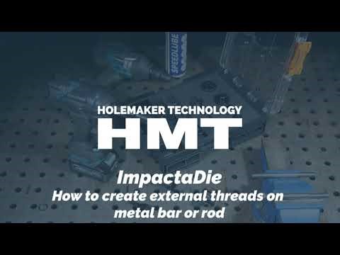 How to create external threads on metal bar with the VersaDrive ImpactaDie system