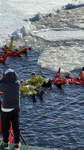 Icebreaking adventure is waiting for you in Kemi, Lapland, Finland! ⚓️ Step aboard a real icebreaker and feel the power as it crushes sea ice beneath you. Enjoy stunning arctic scenery and the unforgettable experience of floating in icy waters in a survival suit. This unique cruise combines excitement, safety and comfort, making it perfect for families, couples and explorers seeking a once-in-a-lifetime winter experience in Finland during the arctic winter. Book the Icebreaker Arktis Cruise and