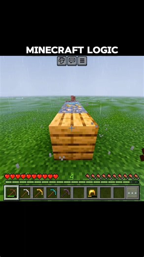 Minecraft Weird Logic #youtubeshorts