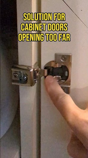 Cabinet doors opening too far? #diy #shorts #kitchen