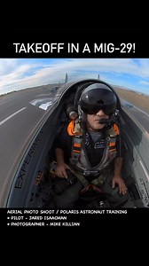 987K views · 11K reactions | Takeoff in a MiG-29 with Polaris and Jared Isaacman for an aerial photo shoot with their Ghost Squadron | Mike Killian Photography | Facebook