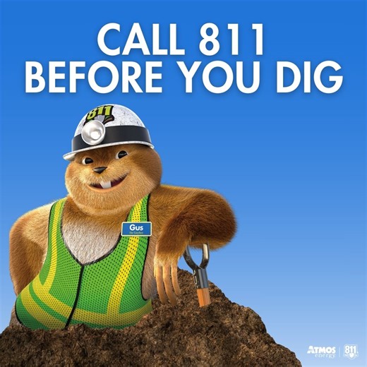 Atmos Energy promotes 811 call before you dig day for safety