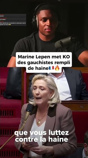 Marine lepen donne un leçon aux gauchistes 👏 #gauche #gauchiste #marinelepen #lepen
