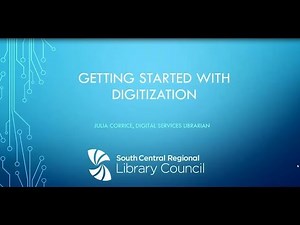 Getting Started with Digitization