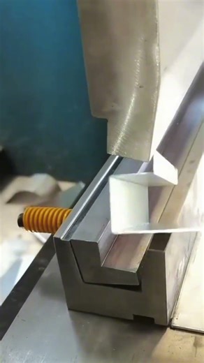 Satisfying Sheet Metal Bending on CNC Press Brake #shorts