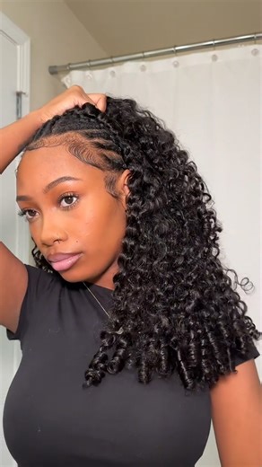 7.1K views · 88 reactions | Ula hair  France Curly 3-in-1 Half Wig With Drawstring Band – No Glue Required! 朗Quick Wear And Go 3 Styles In One Wig, Perfect for Beginners  Hair Name : ULH263 螺Use Coupon Code: "YY88" (No Duty Get 8% OFF ) 퐁퐮퐲 퐧퐨퐰: https://bit.ly/4n4NYU3 | Ula hair | Facebook