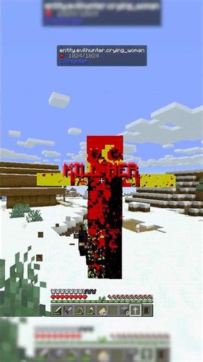 EVIL HUNTER HORROR MOD IS HORRIFYING #minecraft #minecrafthorror