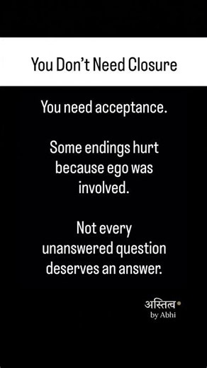 Still Waiting for Closure? This Truth About Acceptance Hurts. #motivation #astitvabyabhi #shorts