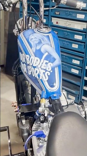 Riley Gaines custom motorcycle - Paul Sr shows GORGEOUS bike at the Orange County Choppers Roadhouse