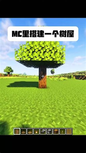 MC里搭建一个树屋 #我的世界 #我的世界中国版 #我的世界基岩互通版 #端手集结玩个痛快 #迷你世界