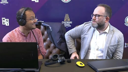29 reactions | GM Pavel Eljanov defeated GM Alexandr Predke in the fifth round of the Chennai Grand Masters 2023 and scored his second win of the tournament. After the game, he joined IM Sagar Shah and broke down the game. He also shares his thoughts on playing in the tournament. Video: ChessBase India #Chess #ChessBaseIndia #ChennaiGrandMasters #ChennaiGM #Chennai #TamilNadu #india | ChessBase India | Facebook