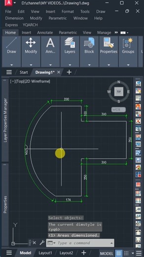Amazing Dimension Commands on AutoCAD #yqarch #architecture #autocadtutorial #cad #autocad