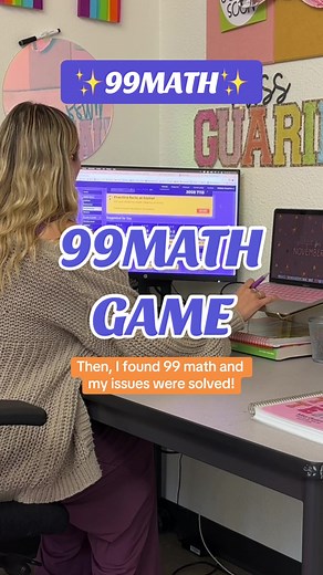 It’s time to get rid of your timed fluency tests on paper and switch to @99math💜 because it is seriously such a gamechanger and it’s FREE!! My students are so engaged in the live game, and it saves me the trouble of having to grade their fluency tests myself 🤩🙌🏻💜✨ You can even assign individual practice and keep your students connected out of school with home access! 👏🏻👏🏻👏🏻 #teachingresources #elementaryteacher #99math #classroomresources #teachertip #teacherwebsites Teaching resource