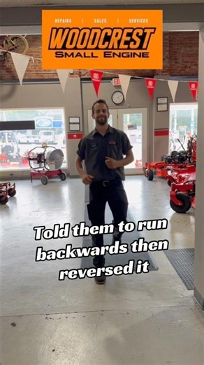 We’re running towards the deals at Woodcrest Small Engine! #lawnmower #zeroturn #lawncare