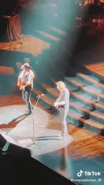 Cowboys Dancing to Neon Moon at NFR Concert in Las Vegas