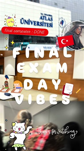 Completed my first year first semester🤍📚 #studyabroadlife #istanbulturkey #asian
