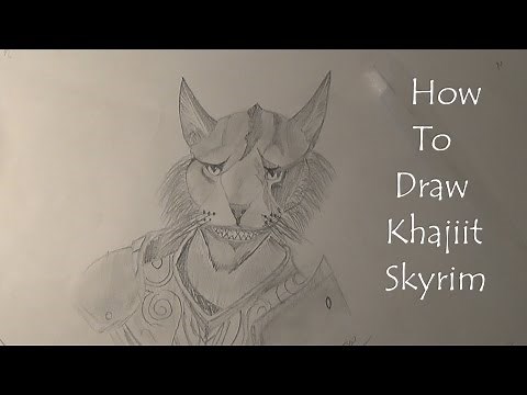 How to draw Khajiit - Skyrim
