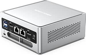 MINISFORUM NAB6 Lite Mini PC Core i5-12600H(12C/16T, up to 4.5 GHz) Mini Computer 16GB RAM + 500GB SSD, 2xHDMI + 2xUSB-C 4K@60Hz Outputs, 2x2.5G LAN, 4xUSB3.2, Intel Iris Xe Graphics Desktop Computer
