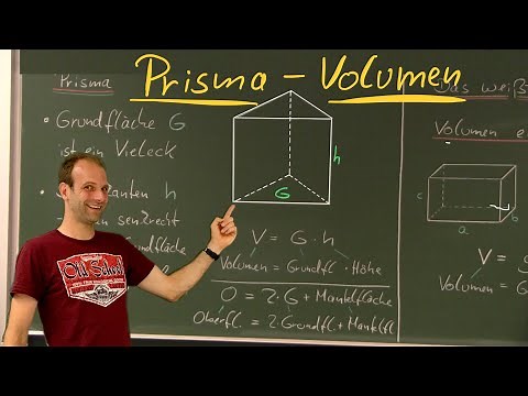 Prisma - Volumen und Oberfläche berechnen