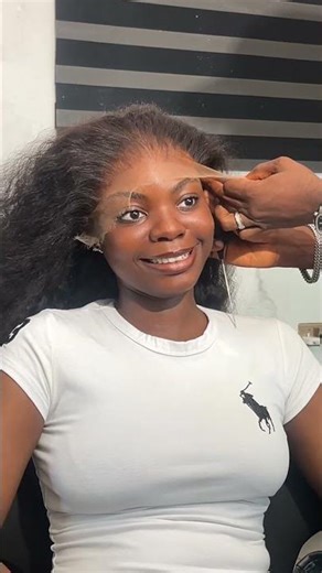 Frontal wig install on my lovely client ✨ #wigtutorial #hairtutorial #wigs #lacefrontal