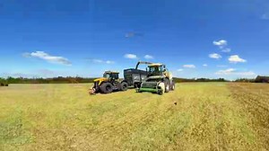Krone Big X forage harvester in grass