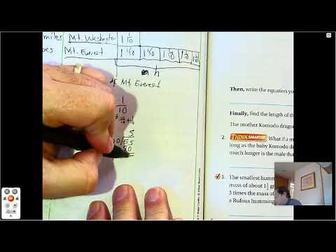 4th grade GO Math-Lesson 8.5 Problem Solving-Comparison Problems with Fractions pages 347-350