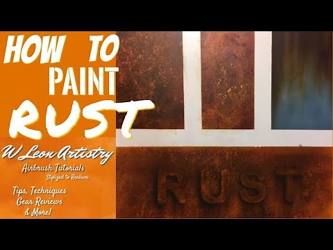 How to paint rust effects, WITHOUT special materials or equipment. An airbrush tutorial.