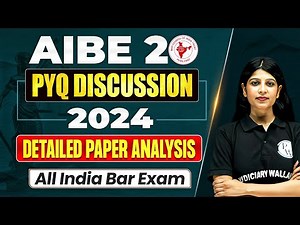 AIBE 20 Exam 🔥| 2024 Paper Discussion | Previous Year Question Papers with Answers | Judiciary By PW