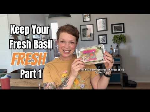 Keep Your Fresh Basil Fresh (Part 1): Simple Kitchen Hack That Makes Basil Last Longer
