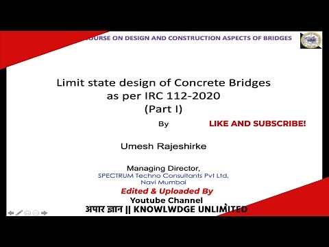 Limit State Design of Concrete Bridges as per IRC (I)