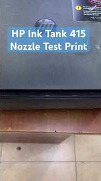 #hp #hpprinter Hp ink tank 415 wireless printer nozzle test page