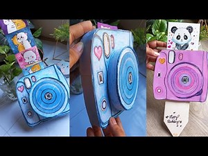How to make a paper camera | Gift Ideas | DIY paper camera | Easy DIY/ School hacks /Origami craft