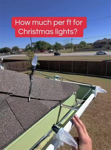 How much per ft for Christmas lights | christmas lights