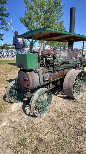 Tiny Operators Running Half-Scale Homemade Steam Engine | Antique Tractor TikTok