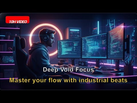 DeepFocus Coding: 10H Dark Techno for Mindful Work