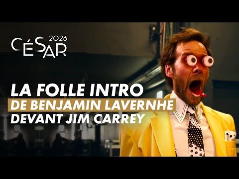 Aux César, l’intro magistrale de Benjamin Lavernhe devant les yeux de Jim Carrey - César 2026