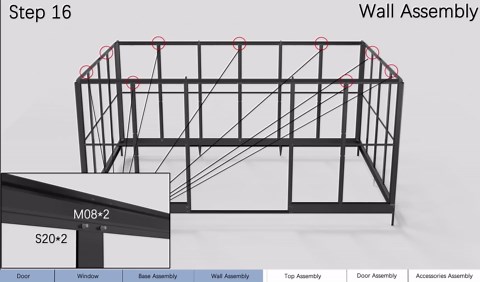 AMERLIFE 12x10x8 FT Hybrid Polycarbonate Greenhouse, Quick-Connect Aluminum Frame with Dual Roof Vents & Double Doors, Walk-in Outdoor Garden Greenhouse with Gutters, Black