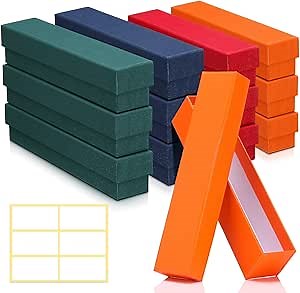 Watersay 12 Pcs Coin Storage Box 2 x 2 Inch Flip Holders Collectors Coin Collecting Supplies Holders Protector Case for Cents Cardboard