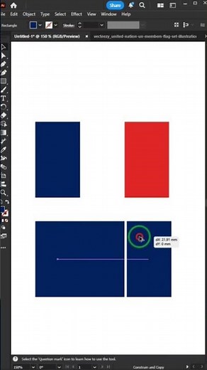 How to Draw the French Flag in Illustrator 🇫🇷
