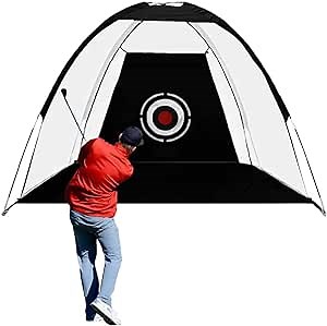 Lateefah Golf Net,Golf Hitting Nets for Backyard Driving Golf Training Aids with Target Carry Bag Practice Nets Golf, Indoor Outdoor Golf Practice Net(Black,3M)