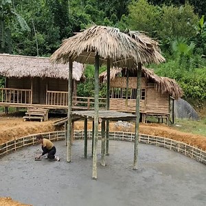 12K views · 149 reactions | Building a Fish Pond Hut with Bamboo A Simple & Beautiful Design | Amna | Facebook