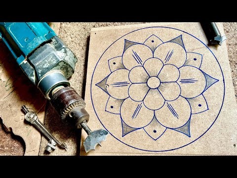 Amazing Router Wood Carving Flower Design 😱 || Easy DIY Woodworking for Beginners