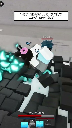 "Nerdvillie is that way!" #funny #roblox #jjk #jjs #jujutsushenanigans #jujutsukaisen #update #combo