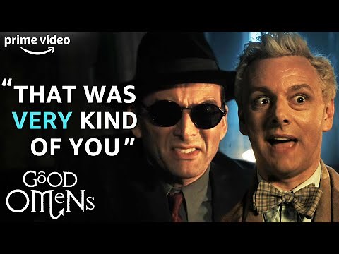 Crowley Saves Aziraphale's Books | Good Omens | Prime Video