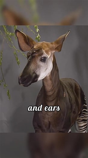 Okapi: Zebra or Giraffe? 🦓🦒 | Learn English in 45s #learnenglish #facts #animals