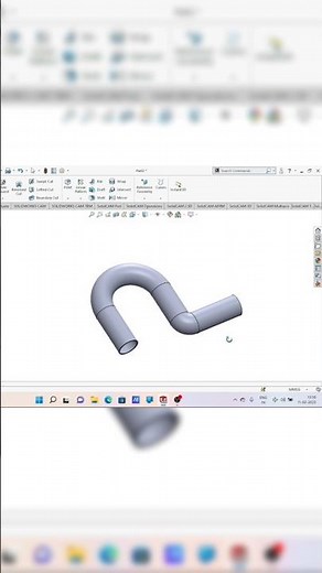 how to make simple pipe in solidworks #designing #mechanicalengineering #solidworks #solidworks2020