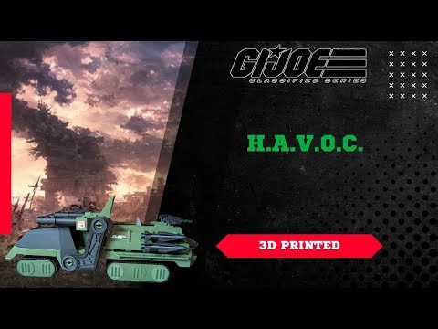G.I. Joe Classified H.A.V.O.C. 3D Printed